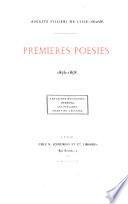 Premières poésies, 1856-1858 ...