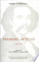 Premiers articles (1834-1852).