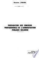Préparation aux concours professionnels de l'administration publique malienne