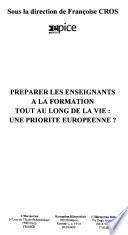Préparer les enseignants à la formation tout au long de la vie :