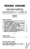 Présence Africaine