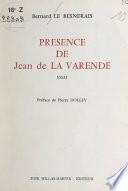 Présence de Jean de La Varende