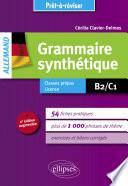 Prêt-à-réviser. Allemand. Grammaire synthétique en 54 fiches pratiques avec exercices corrigés [B2-C1]