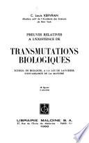 Preuves relatives à l'existence de transmutations biologiques