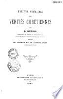 Preuves sommaires des vérités chrétiennes