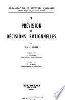 Prévision et décisions rationnelles