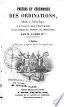 Prières et cérémonies des Ordinations