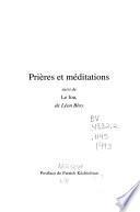 Prières et méditations