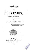 Prières et Souvenirs, poésies religieuses