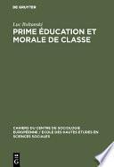 Prime éducation et morale de classe