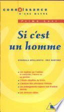 Primo Lévi, Si c'est un homme