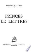 Princes de lettres