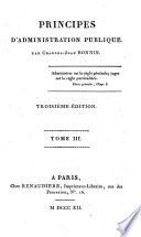 Principes d'administration publique ... Troisième édition