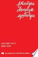Principes d'analyse syntaxique