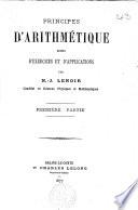 Principes d'arithmétique, suivis d'exercices et d'applications