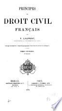 Principes de droit civil français