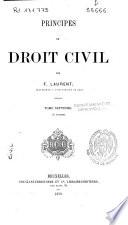 Principes de Droit Civil français