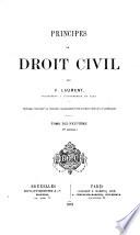 Principes de droit civil