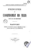 Principes de l'assainissement des villes par M. Charles de Freycinet
