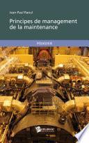 Principes de management de la maintenance