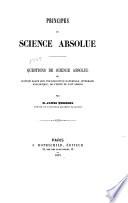 Principes de science absolue