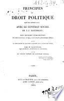 Principes du droit politique mis en opposition avec le Contrat social de J.-J. Rousseau