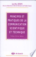 Principes et pratiques de la communication scientifique et technique
