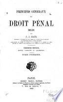 Principes généraux du droit pénal belge