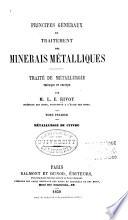 Principes généraux du traitement des minerais métalliques