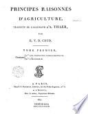 Principes raisonnés d'agriculture