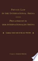 Private Law in the International Arena