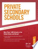 Private Secondary Schools: Specialized Directories