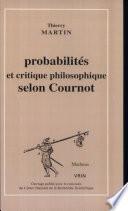 Probabilités et critique philosophique selon Cournot