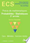 Probabilités et statistiques 2e année - option scientifique