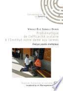 Problématique de l'efficacité scolaire à l'institut Notre Dame Aux Larmes