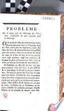 Problème sur le temps juste du décuvage des vins avec l'indication la plus générale pour ce décuvage, par M. Maupin