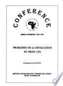 Problèmes de la dévaluation du franc CFA