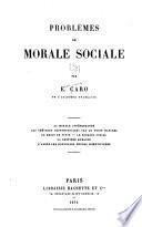Problèmes de morale sociale