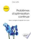 Problèmes d’optimisation continue