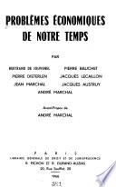 Problèmes économiques de notre temps