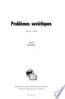 Problèmes soviétiques