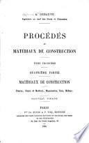 Procédés et matériaux de construction