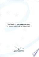 Procédures et gestion budgétaires au niveau des collectivités locales