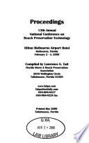 Proceedings, 13th Annual National Conference on Beach Preservation Technology, Hilton Melbourne Airport Hotel, Melbourne, Florida, February 2-4, 2000