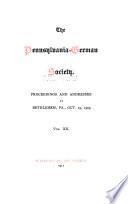 Proceedings and Addresses