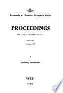 Proceedings - Assembly of Western European Union