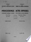 Proceedings - Assembly of Western European Union