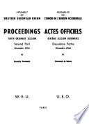 Proceedings - Assembly of Western European Union