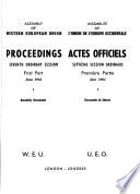 Proceedings - Assembly of Western European Union