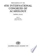 Proceedings of the 4th International Congress of Acarology, Saalfelden (Austria)
